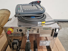 Load image into Gallery viewer, Second-Hand Robot : The KUKA KR10 SCARA R85 is a compact, ultra‑fast 4‑axis SCARA robot designed for high‑precision and high‑speed industrial tasks. Paired with the KRC2sr controller, this robot offers reliable performance, easy integration, and simplified maintenance, making it a highly efficient solution for electronics, logistics, manufacturing, and automated testing environments.
